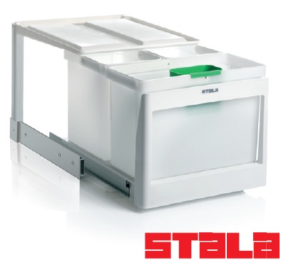 Spetebo Afvalemmer met klapdeksel - 35 L